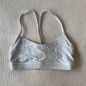Lululemon White Flow Y Bra